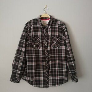 Lady Hathaway Checkered Lined Warm Shirt Size L